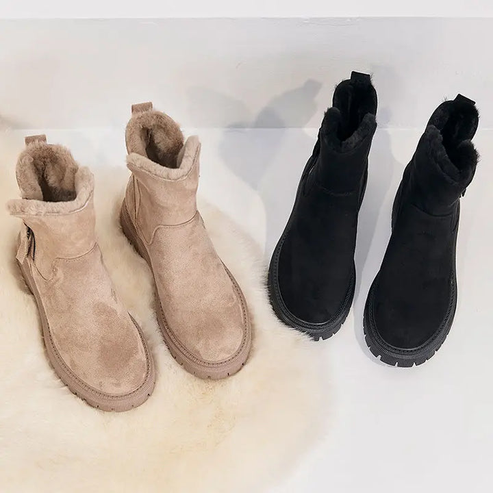 Lisette | Cozy Fur-Trimmed Winter Boots