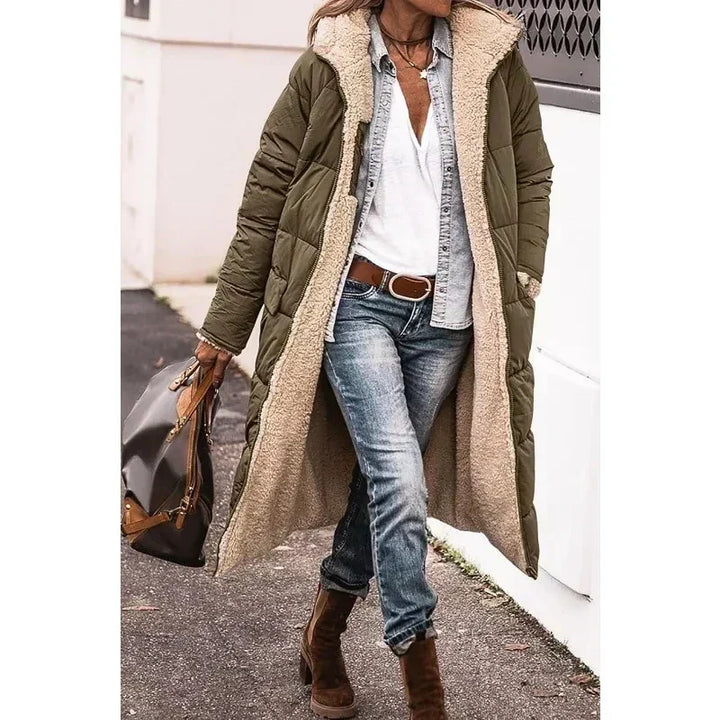 Cecile | Reversible Long Winter Coat