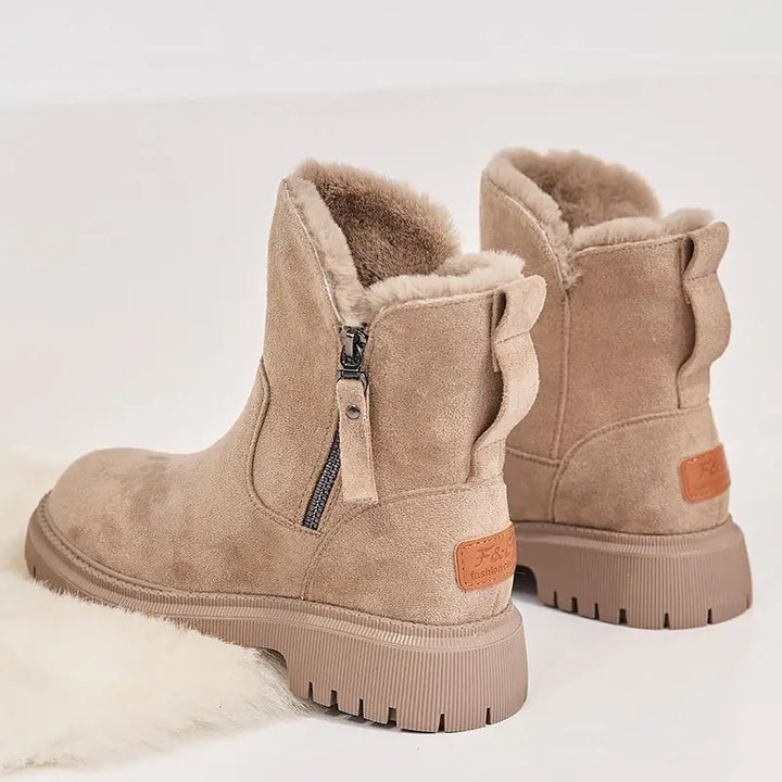 Lisette | Cozy Fur-Trimmed Winter Boots