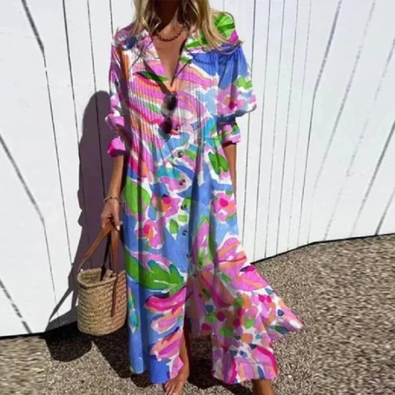 Georgina | Sun-Kissed Boho Maxi Dress