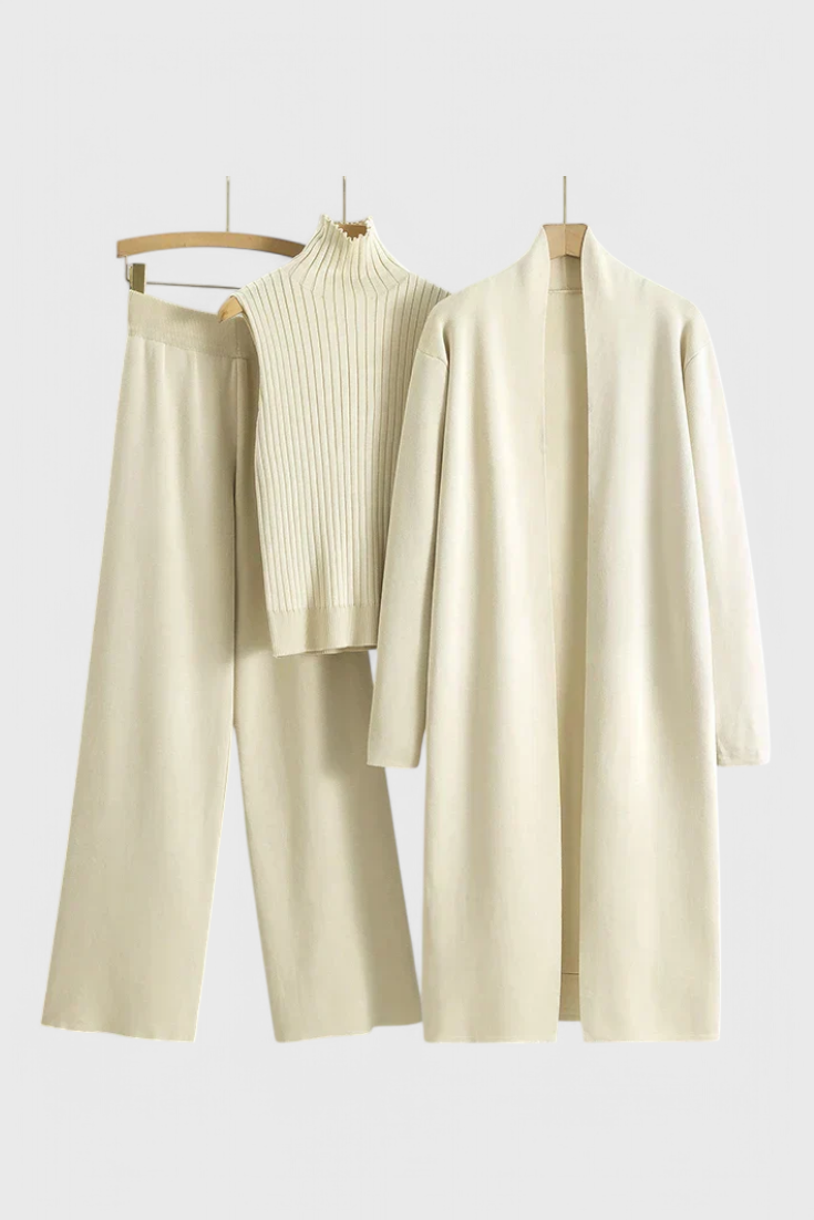 Camille | Refined Three-Piece Knit Set