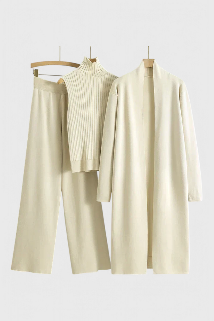 Camille | Refined Three-Piece Knit Set