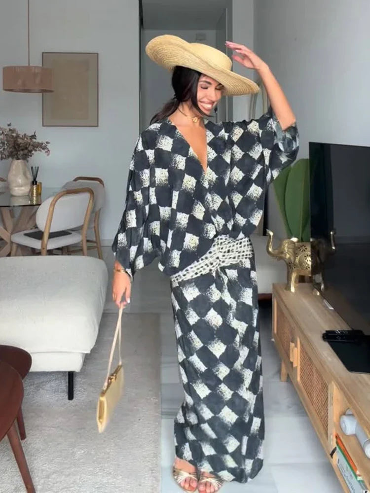 Marguerite Rose | Artful Print Two-Piece Set
