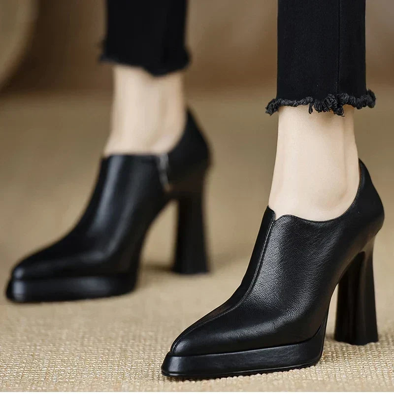 Cressida | Refined Block-Heel Shoes