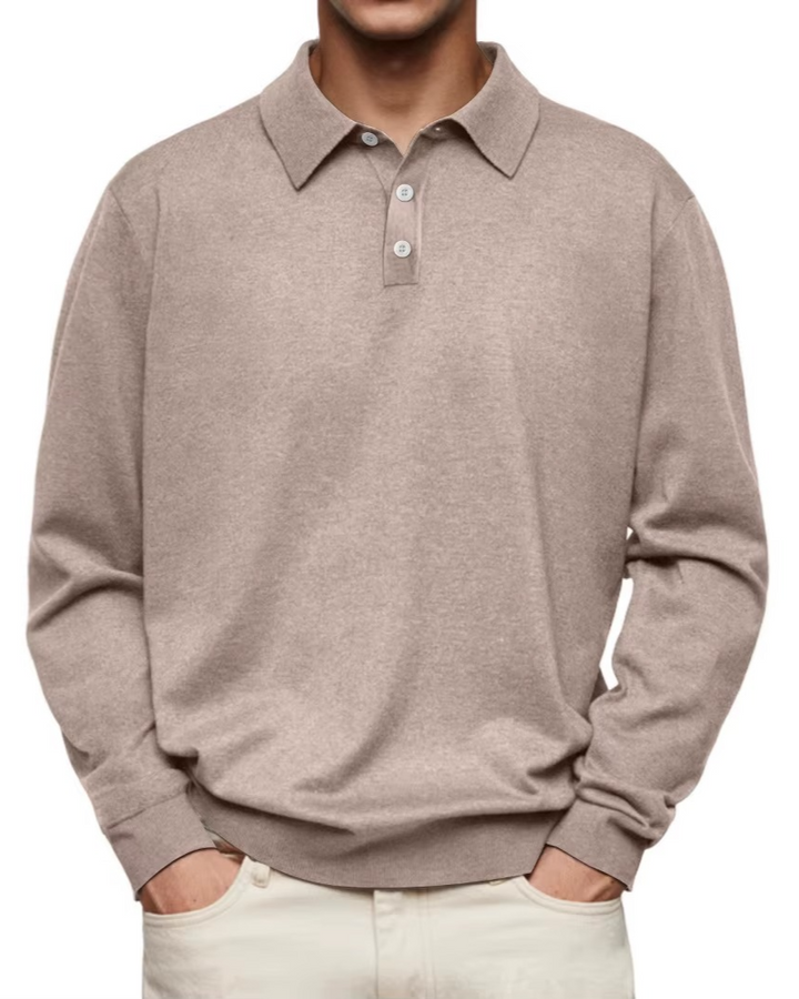 Grant | Refined Long-Sleeve Polo Shirt