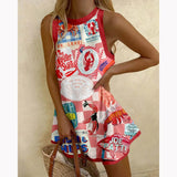 Roxanne | Coastal Print Sleeveless Dress