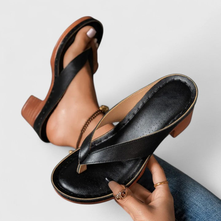 Ida | Women's Leather Comfort Heels