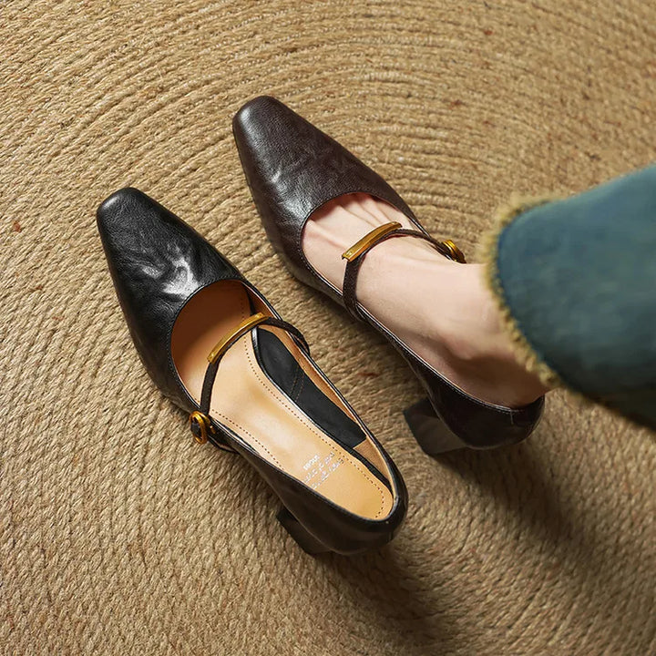 Emily | Timeless Buckle Mary Jane Heels