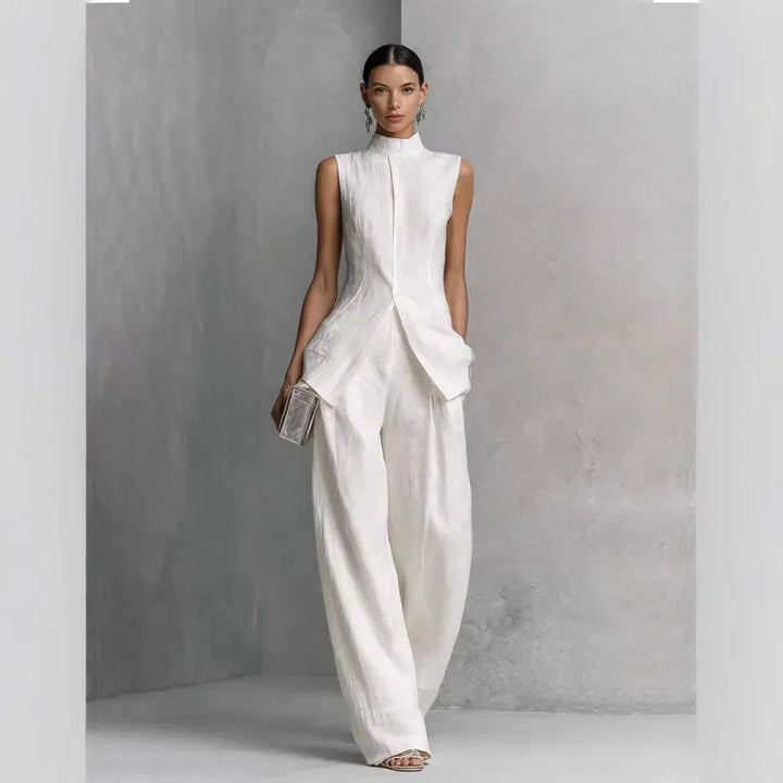 Diana | Women's Sleeveless High-Neck Two-Piece Set