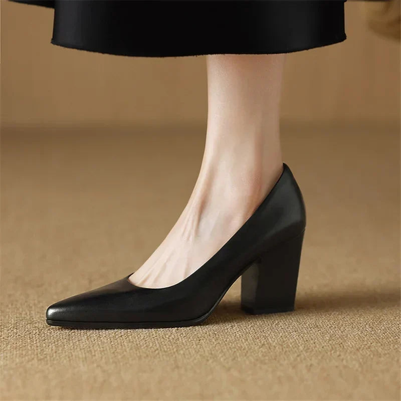 Annora | Pointed Block Heels