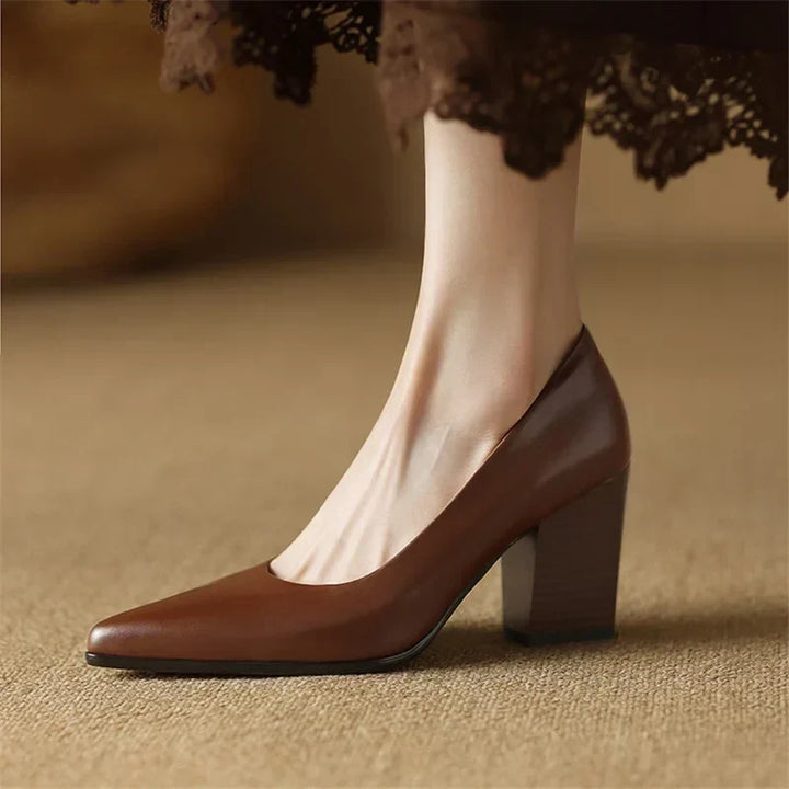 Annora | Pointed Block Heels