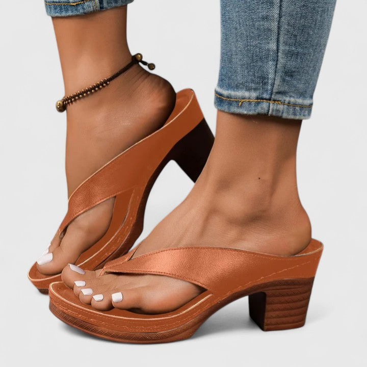 Ida | Women's Leather Comfort Heels