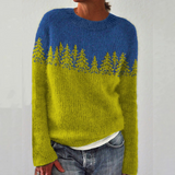 Odile | Nordic Forest Knit Sweater
