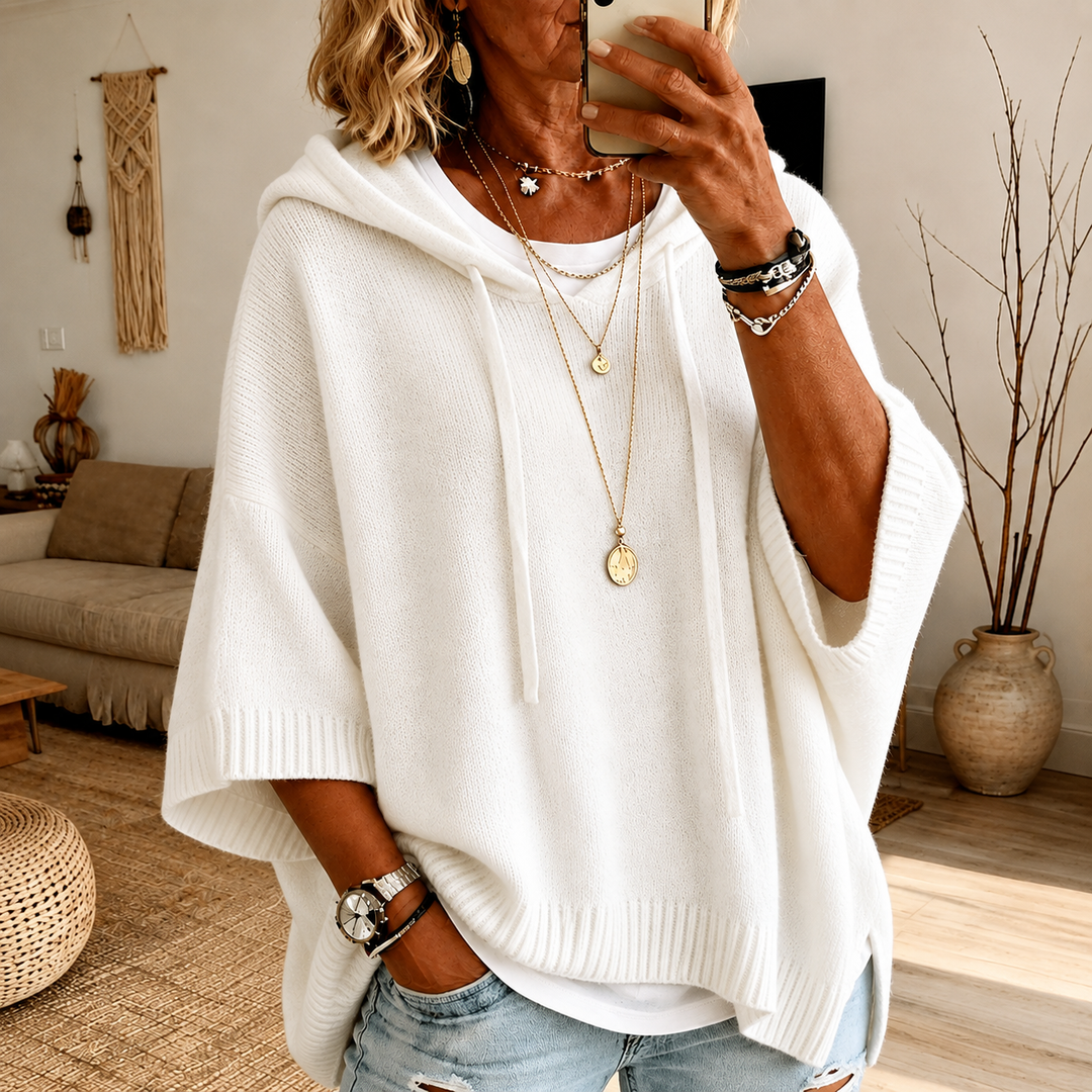 Annette | Hooded Cape Poncho