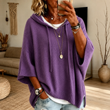Patrice | Hooded Draped Poncho
