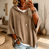 Elsa | Relaxed Hooded Poncho Sweater