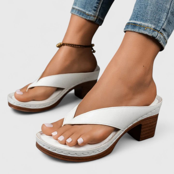 Ida | Women's Leather Comfort Heels