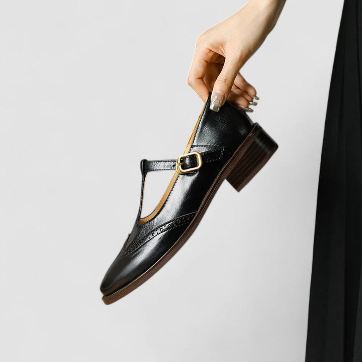 Poppy | Vintage T-Strap Mary Jane Flats