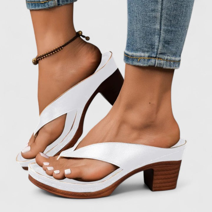 Ida | Women's Leather Comfort Heels