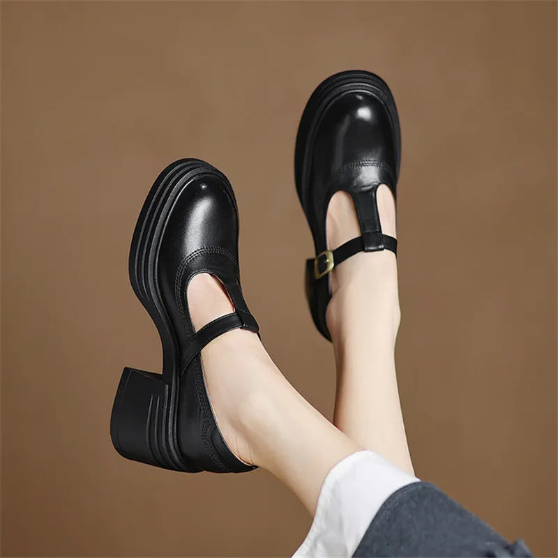 Delilah | Chunky Block Heel Mary Janes