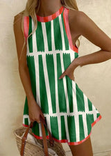 Delaney | Sleeveless Striped Summer Dress