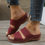 Jocelyn | Floral Cut-Out Slide Sandals
