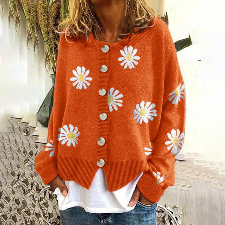 Lottie | Floral Button-Down Cardigan