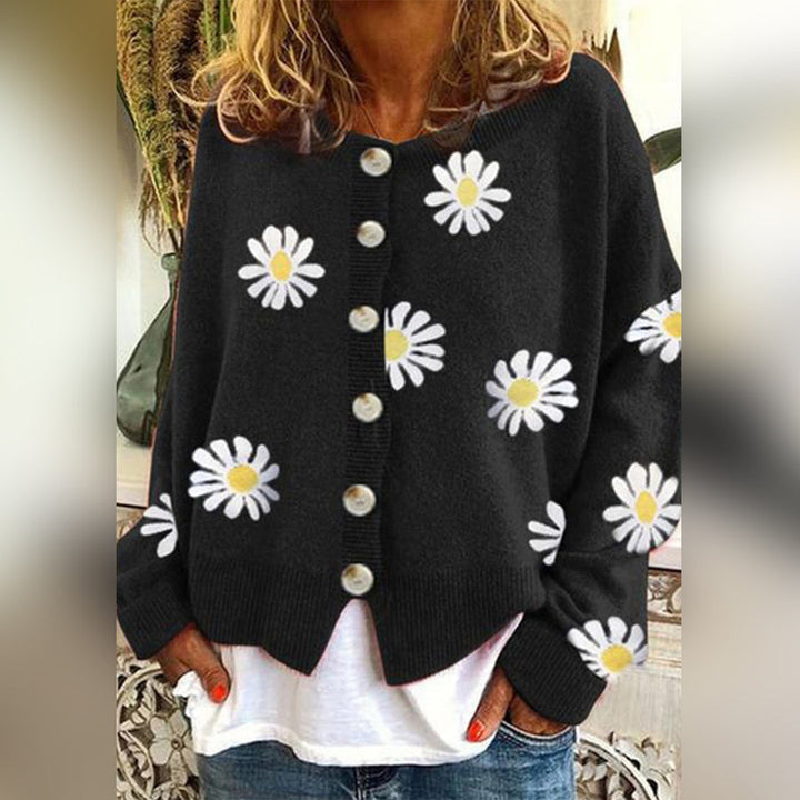 Lottie | Floral Button-Down Cardigan