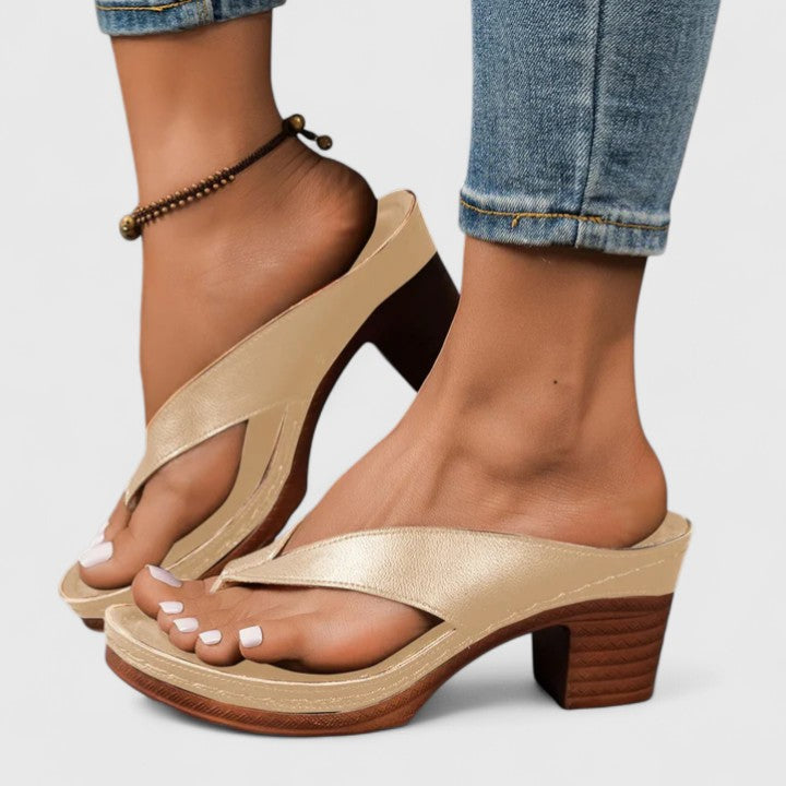 Ida | Women's Leather Comfort Heels