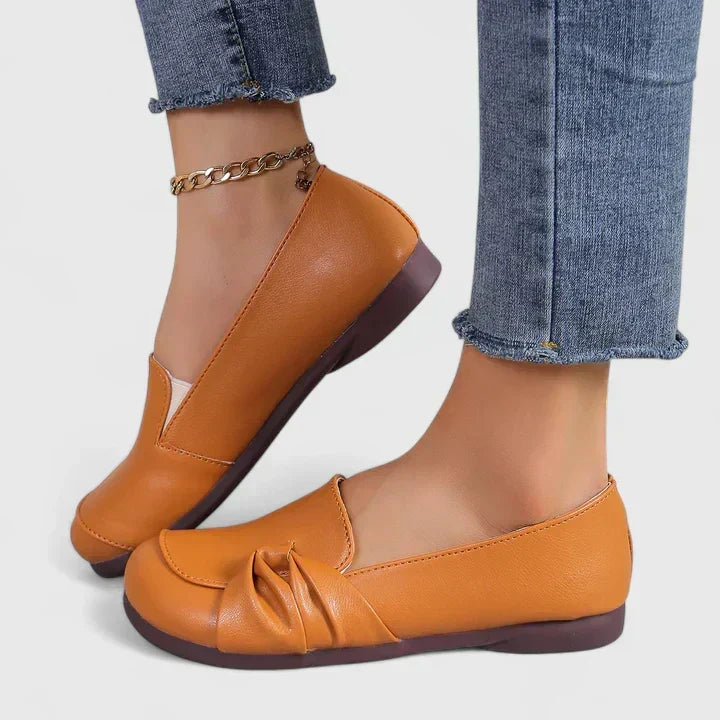 Charlene | Soft Bow-Detail Loafers