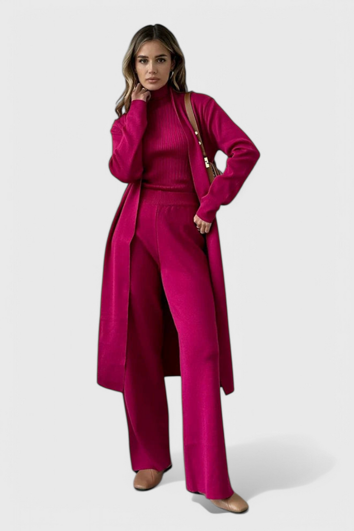 Camille | Refined Three-Piece Knit Set