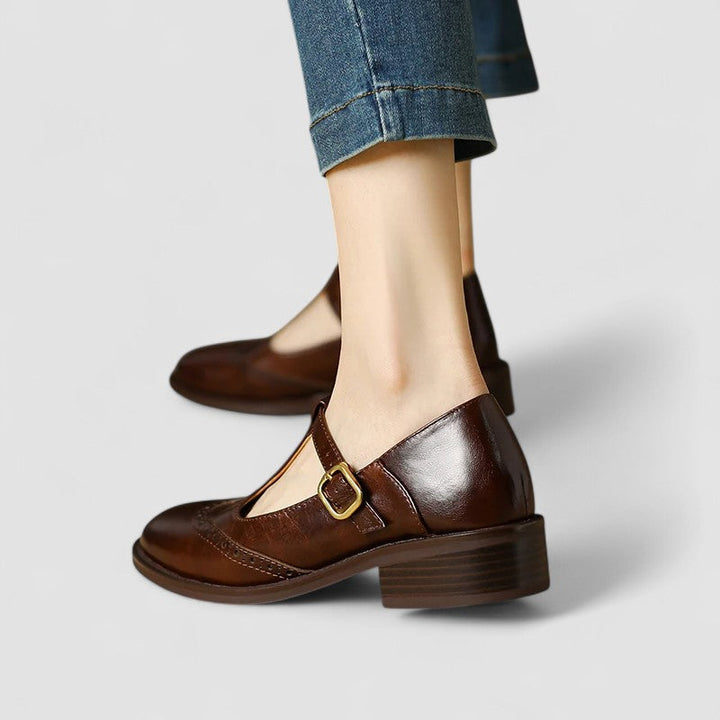 Poppy | Vintage T-Strap Mary Jane Flats
