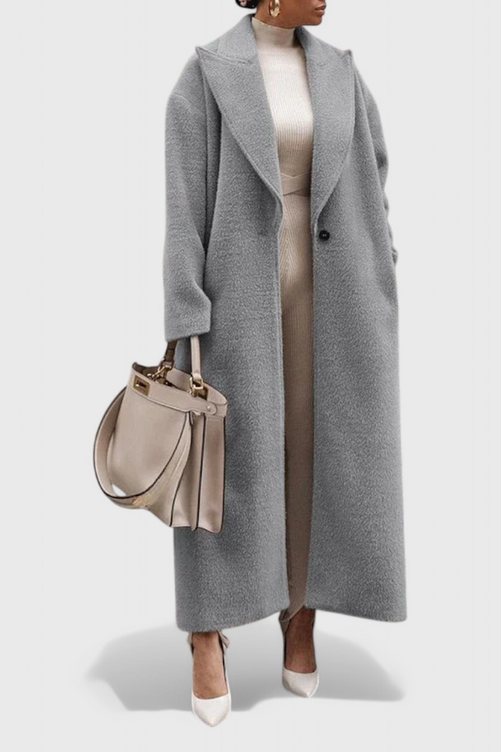 Elisabeth | Fluid Draped Long Coat