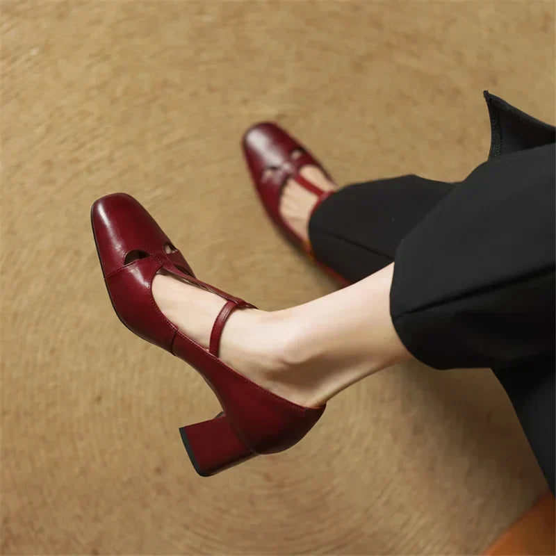 Blair | Elegant T-Strap Heels