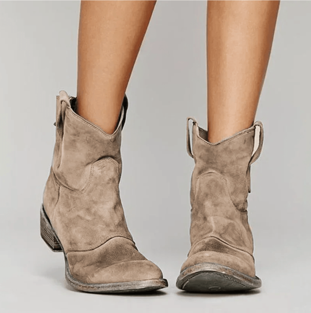 Danielle | Relaxed Western Ankle Boots