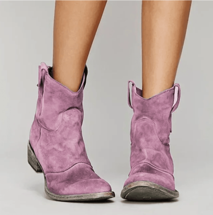 Danielle | Relaxed Western Ankle Boots