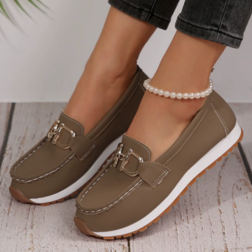 Camille | Buckle-Detail Loafers