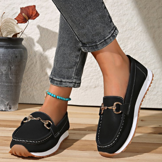 Cecily | Buckle-Detail Platform Loafers