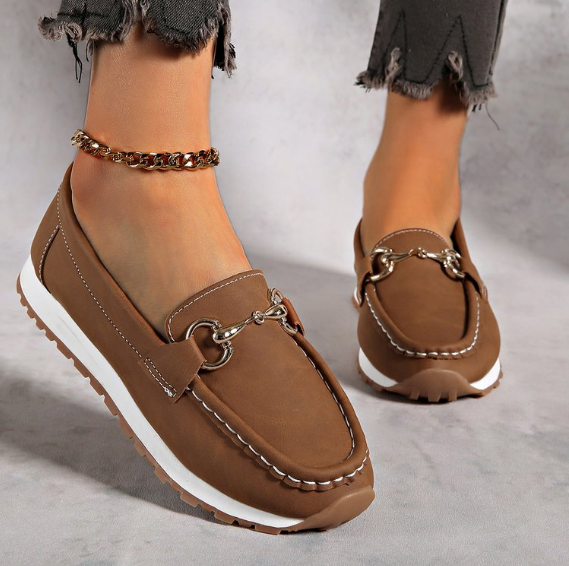 Cecily | Buckle-Detail Platform Loafers