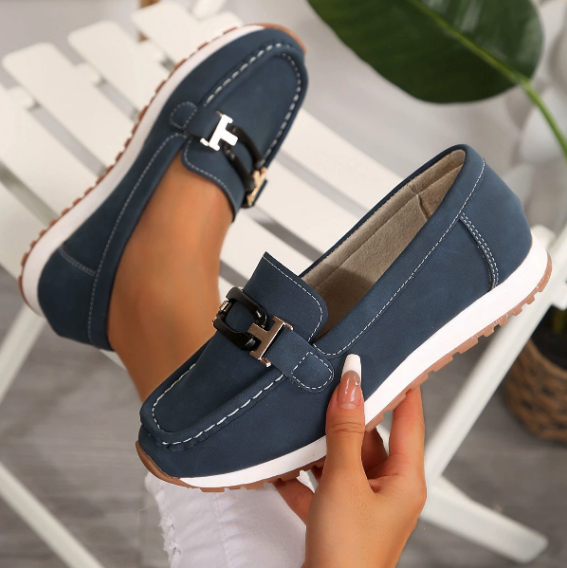 Patricia | Chain-Buckle Comfort Loafers