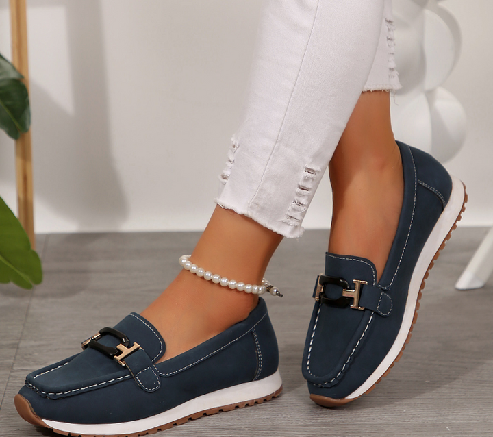Patricia | Chain-Buckle Comfort Loafers