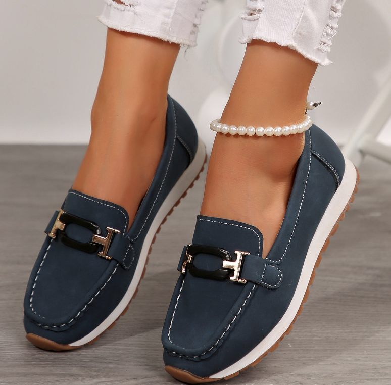 Patricia | Chain-Buckle Comfort Loafers