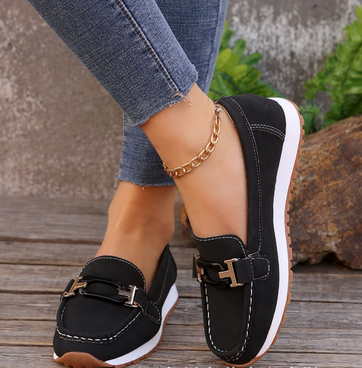 Patricia | Chain-Buckle Comfort Loafers