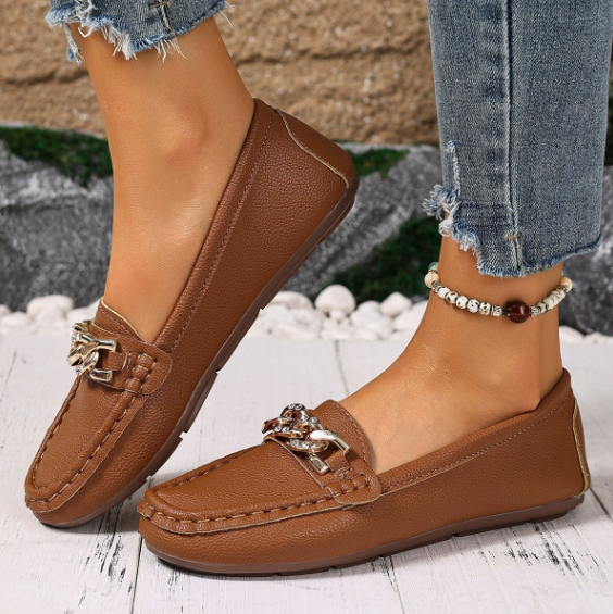 Constance | Buckle-Detail Flat Loafers