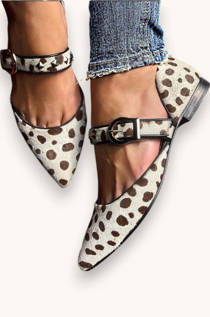 Faith | Pointed Ankle-Strap Flats