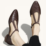 Philippa | Timeless T-Strap Flats
