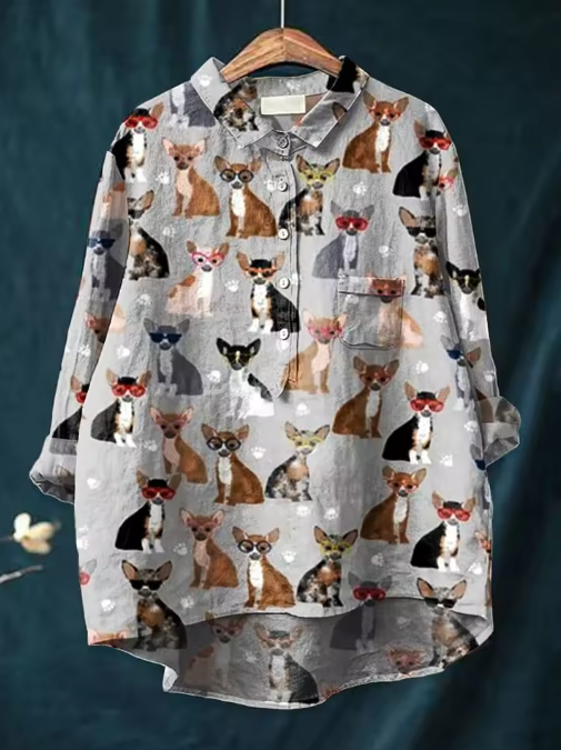 Trudy | Playful Print Blouse