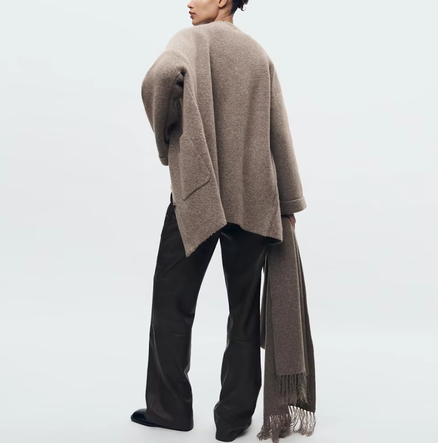 Fenella | Cozy Scarf-Collar Coat