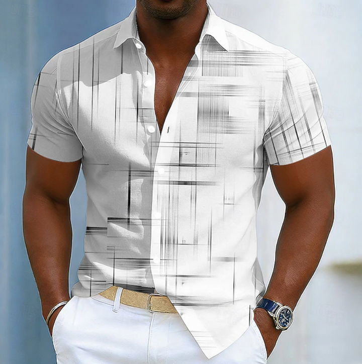 Bellamy | Modern Geometric Short-Sleeve Shirt