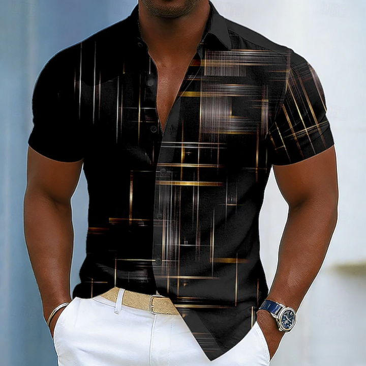 Bellamy | Modern Geometric Short-Sleeve Shirt